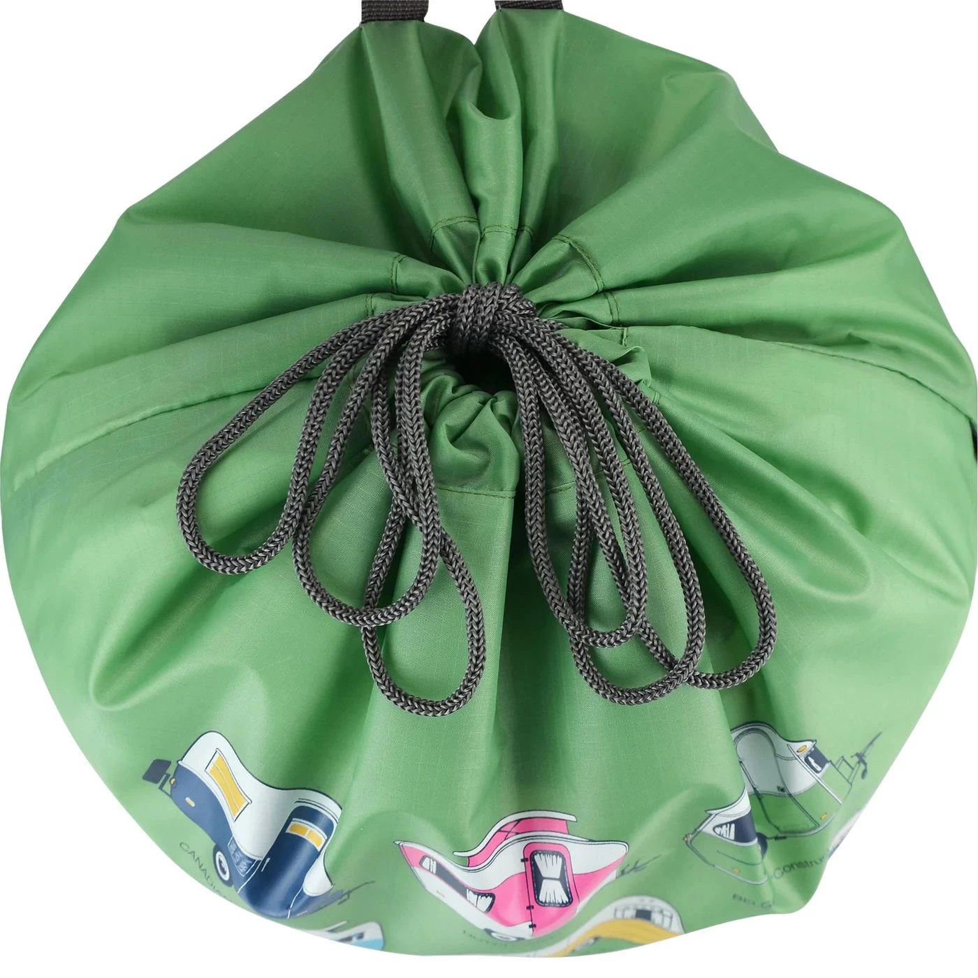 Expandable Laundry Bag -Iconic Collection -A World Of Caravans Green - Image 4